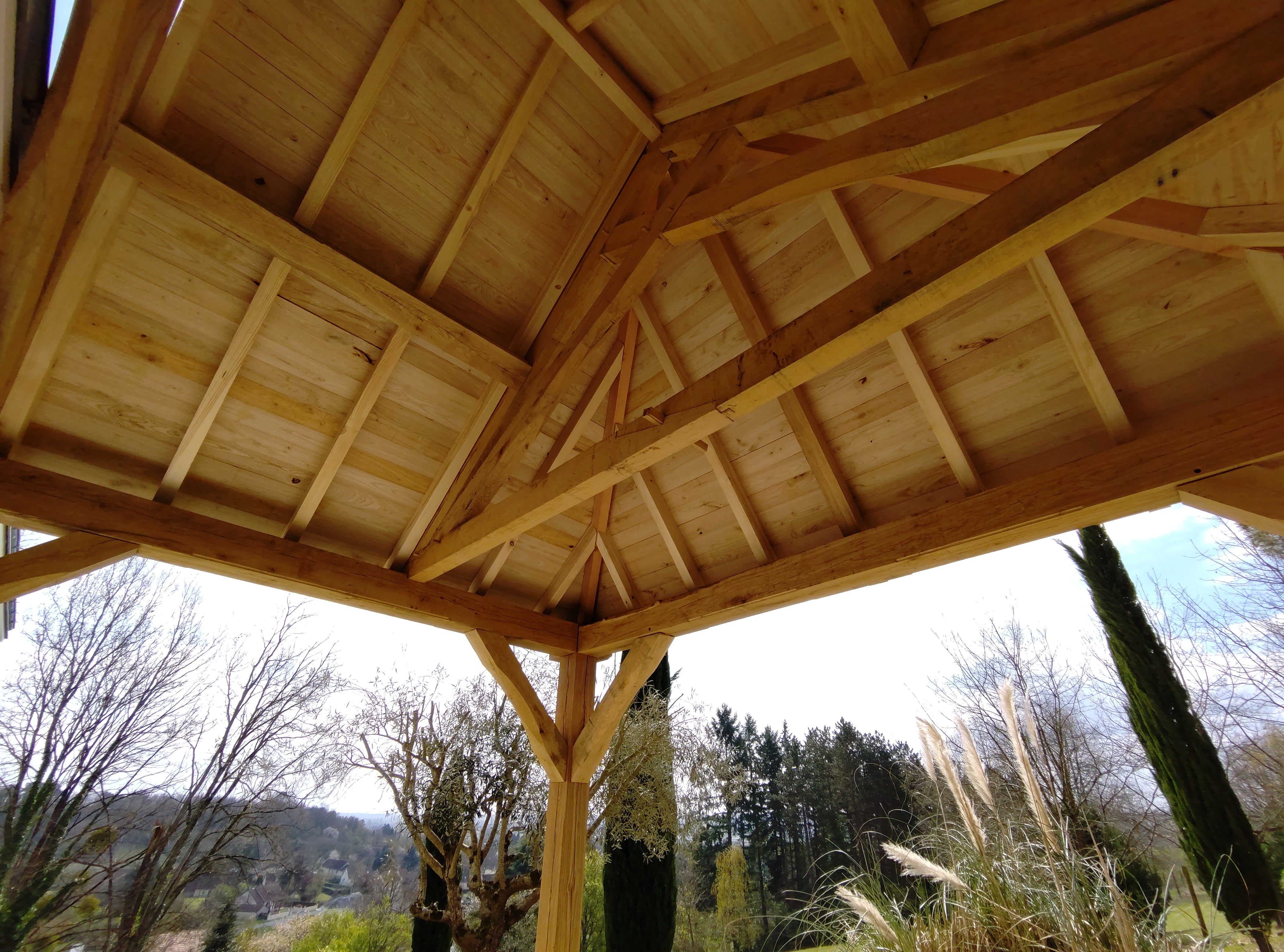Charpente bois traditionnelle réalisée par Transept Charpente
